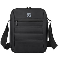 Сумка на плечо BRAUBERG COMPACT с отделением для планшета 9,7'', 2 кармана, черная, 26,5&times;22&times;5,5 см, 240500