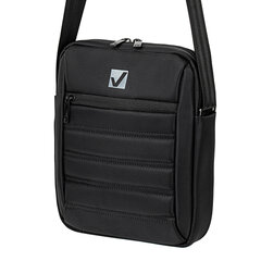 Сумка на плечо BRAUBERG COMPACT с отделением для планшета 9,7'', 2 кармана, черная, 26,5&times;22&times;5,5 см, 240500