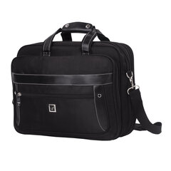 Сумка портфель BRAUBERG CARBON с отделением для ноутбука 15-16", 2 отделения, черная, 31&times;41&times;13 см, 240509