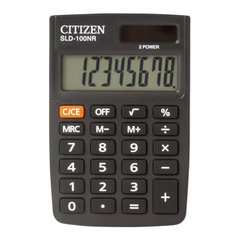 Калькулятор карманный CITIZEN SLD-100NR (90&times;60 мм), 8 разрядов, двойное питание