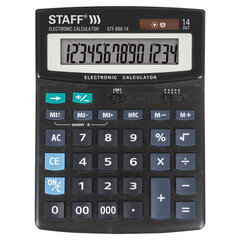 Калькулятор настольный STAFF STF-888-14 (200&times;150 мм), 14 разрядов, двойное питание, 250182