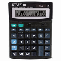 Калькулятор настольный STAFF STF-888-16 (200&times;150 мм), 16 разрядов, двойное питание, 250183