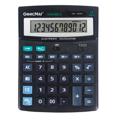 Калькулятор настольный ОФИСМАГ OFM-888-12 (200&times;150 мм), 12 разрядов, двойное питание, 250224