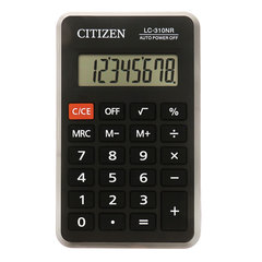 Калькулятор карманный CITIZEN LC310NR (114&times;69 мм), 8 разрядов, питание от батарейки