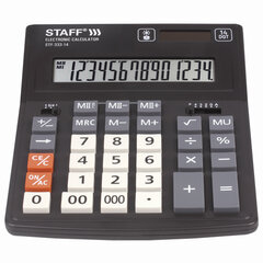 Калькулятор настольный STAFF PLUS STF-333 (200&times;154 мм), 14 разрядов, двойное питание, 250416