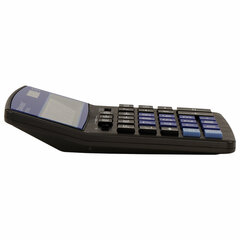 Калькулятор настольный BRAUBERG EXTRA-12-BKBU (206&times;155 мм), 12 разрядов, двойное питание, ЧЕРНО-СИНИЙ, 250472