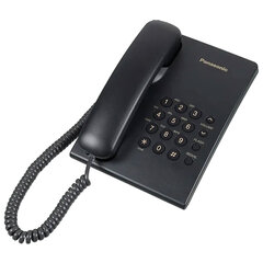 Телефон PANASONIC KX-TS2350RUB, черный, повторный набор, тональный/<wbr/>импульсный режим