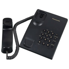 Телефон PANASONIC KX-TS2350RUB, черный, повторный набор, тональный/<wbr/>импульсный режим