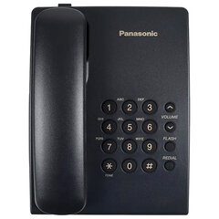 Телефон PANASONIC KX-TS2350RUB, черный, повторный набор, тональный/<wbr/>импульсный режим