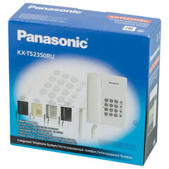 Телефон PANASONIC KX-TS2350RUB, черный, повторный набор, тональный/<wbr/>импульсный режим