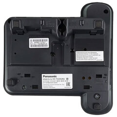 Телефон PANASONIC KX-TS2352RUB, черный, память 3 номера, повторный набор, тональный / импульсный режим, индикатор вызова