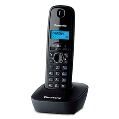 Радиотелефон PANASONIC KX-TG1611RUH, память 50 номеров, АОН, повтор, часы/<wbr/>будильник, серый
