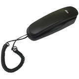 Телефон RITMIX RT-002 black, удержание звонка, тональный/импульсный режим, повтор, черный