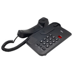 Телефон RITMIX RT-311 black, световая индикация звонка, тональный / импульсный режим, повтор, черный