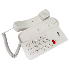 Телефон RITMIX RT-311 white, световая индикация звонка, тональный / импульсный режим, повтор, белый