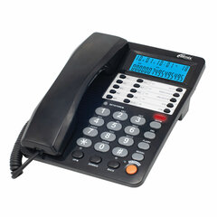 Телефон RITMIX RT-495 black, АОН, спикерфон, память 60 номеров, тональный / импульсный режим, черный