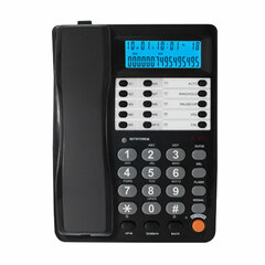 Телефон RITMIX RT-495 black, АОН, спикерфон, память 60 номеров, тональный / импульсный режим, черный