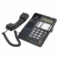 Телефон RITMIX RT-495 black, АОН, спикерфон, память 60 номеров, тональный / импульсный режим, черный