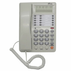 Телефон RITMIX RT-495 white, АОН, спикерфон, память 60 номеров, тональный / импульсный режим, белый
