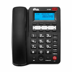 Телефон RITMIX RT-550 black, АОН, спикерфон, память 100 номеров, тональный / импульсный режим, черный