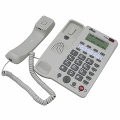 Телефон RITMIX RT-550 white, АОН, спикерфон, память 100 номеров, тональный / импульсный режим, белый