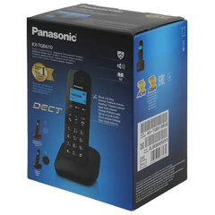 Радиотелефон PANASONIC KX-TGB610RUB, память 50 номеров, АОН, повтор, часы/<wbr/>будильник, чёрный