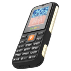 Телефон мобильный TEXET TM-D400, 2 SIM, 1,77", 32 Мб, microSD, FM, MP3, IP54, фонарик, черный