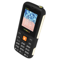 Телефон мобильный TEXET TM-D400, 2 SIM, 1,77", 32 Мб, microSD, FM, MP3, IP54, фонарик, черный