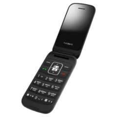 Телефон мобильный TEXET TM-422, 2 SIM, 2,4", раскладной, microSD, FM, MP3, Bluetooth, камера, фонарик, черный