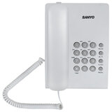 Телефон проводной SANYO RA-S204W, тональный / импульсный режим, повтор, белый