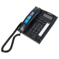 Телефон PANASONIC KX-TS2388RUB, АОН, спикерфон, память 50 номеров в справочнике, тональный/<wbr/>импульсный режим, чёрный