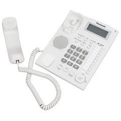 Телефон PANASONIC KX-TS2388RUW, АОН, спикерфон, память 50 номеров в справочнике, тональный/<wbr/>импульсный режим, белый