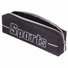 Пенал BRAUBERG, 1 отделение, полиэстер, &laquo;Sport&raquo;, черный, 19&times;4&times;6 см, 270267