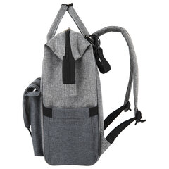Рюкзак для мамы BRAUBERG MOMMY, крепления для коляски, термокарманы, серый, 41&times;24&times;17 см, 270818