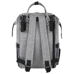 Рюкзак для мамы BRAUBERG MOMMY, крепления для коляски, термокарманы, серый, 41&times;24&times;17 см, 270818