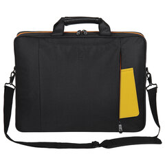 Сумка портфель BRAUBERG OFFICE с отделением для ноутбука 17,3", черная, 34&times;44&times;6 см, 270826