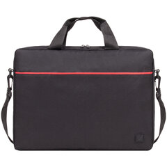 Сумка портфель BRAUBERG PRACTICAL с отделением для ноутбука 15,6", &laquo;Red line&raquo;, черная, 29&times;40&times;7 см, 270829
