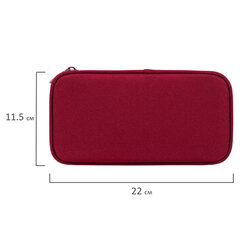 Пенал-косметичка BRAUBERG, 1 отделение, органайзер, полиэстер, 22&times;11,5&times;6 см, винный, 270845