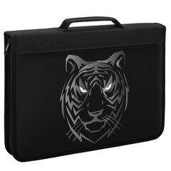Папка на молнии BRAUBERG А4 с ручкой, с органайзером, 1 отделение, &laquo;Tiger&raquo;, 271449