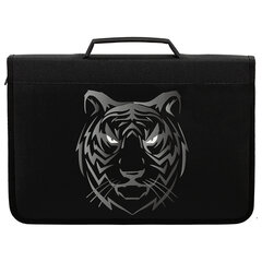 Папка на молнии BRAUBERG А4 с ручкой, с органайзером, 1 отделение, &laquo;Tiger&raquo;, 271449