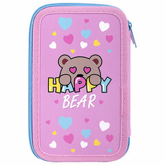 Пенал ПИФАГОР, 3 отделения, ламинированный картон, 19&times;11 см, &laquo;Bear Hugs&raquo;, 271544