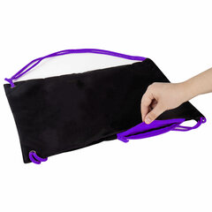 Мешок для обуви BRAUBERG плотный, карман на молнии, подкладка, 43&times;33 см, &laquo;Neon Purple&raquo;, 271626