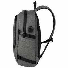 Рюкзак BRAUBERG URBAN универсальный, с отделением для ноутбука, USB-порт, &laquo;Charge&raquo;, серый, 46&times;31&times;15 см, 271655