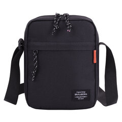 Сумка на плечо BRAUBERG COMPACT, два кармана, черная, 22&times;17&times;6 см, 271687