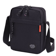 Сумка на плечо BRAUBERG COMPACT, два кармана, черная, 22&times;17&times;6 см, 271687