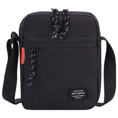Сумка на плечо BRAUBERG COMPACT, два кармана, черная, 19&times;14&times;5 см, 271688