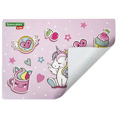 Настольное покрытие BRAUBERG KIDS, А3+, пластик, 46&times;33 см, &laquo;Мечты единорога&raquo;, 271730