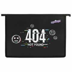 Папка для тетрадей ЮНЛАНДИЯ А4, 1 отделение, пластик, на молнии, &laquo;Not found&raquo;, 272143