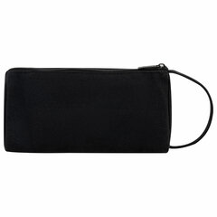 Пенал-косметичка BRAUBERG с ручкой, 1 откидная планка, полиэстер, 22&times;10&times;8 см, черный, 272339