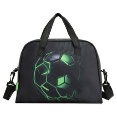 Сумка для занятий BRAUBERG KIDS с ручками, плечевой ремень, 35&times;25&times;15 см, &laquo;Green ball&raquo;, 272377